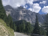 Passo Sella from Plan de Gralba