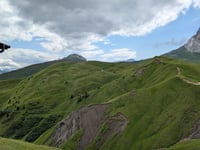 Passo Sella from Plan de Gralba