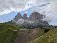 Passo Sella from Plan de Gralba