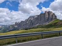 Passo Sella from Plan de Gralba