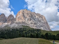 Passo Sella from Plan de Gralba