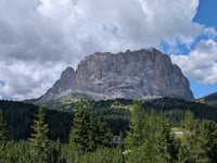 Passo Sella from Plan de Gralba