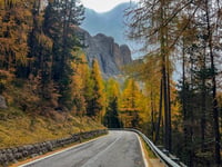 Passo Sella from Plan de Gralba