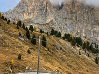 Passo Sella from Plan de Gralba