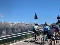 Passo Sella from Plan de Gralba