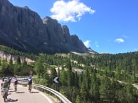 Passo Sella from Plan de Gralba