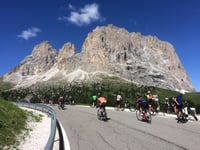 Passo Sella from Plan de Gralba