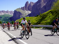 Passo Sella from Plan de Gralba