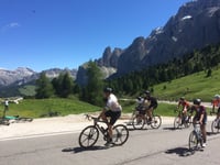 Passo Sella from Plan de Gralba