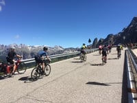 Passo Sella from Plan de Gralba
