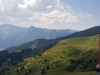 Passo Sella from Plan de Gralba