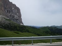 Passo Sella from Plan de Gralba
