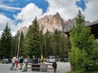 Passo Valparola depuis La Ila / La Villa