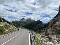 Passo Valparola from Cortina d'Ampezzo via Passo Falzarego
