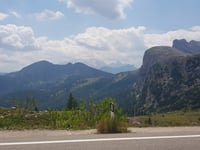 Passo Valparola from Cortina d'Ampezzo via Passo Falzarego
