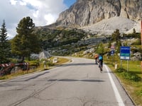 Passo Valparola from Cortina d'Ampezzo via Passo Falzarego