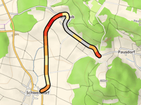Pausdorfer Pass da Schweisdorf via Roschlaub