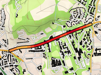 Penglais Road von Aberystwyth