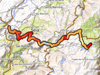Penhas Douradas desde Seia por Sabugueiro