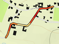 Petit Chemin desde Béclers por Rue de Rosières