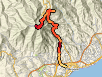 Pico de Los Reales z Estepona przez Camino La Malagueña