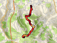 Pico de San Martín de Huerces przez Santa Cecilia