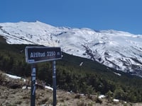 Pico Veleta / Alto de la Sierra Nevada von Cenes de la Vega über Pradollano