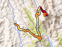 Pico Villuercas von Puente Mojea über Berzocana