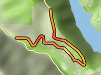 Pinehurst Mountain da Redwood Road