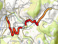 Plaine Joux von Bogève über Route de Chaine d'or
