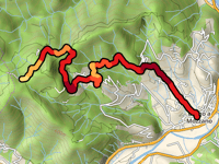 Plan del Vitelleno von Borgo a Mozzano