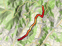 Poggio Carega über Via di Capornia