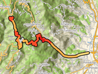 Poggio di Valdinazzi von Pistoia über Casore del Monte