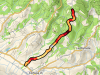 Poggio Valicaia da Cerbaia in Val di Pesa