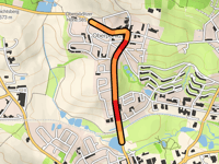 Pörlitzer Höhe da Ilmenau via Unterpörlitz