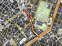 Porte de Namur via Coudenberg