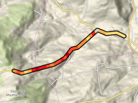 Potter Mountain Road from Cooksburg
