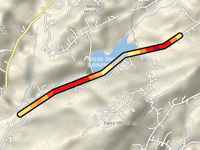 Powder Mill Hollow Road via Trout Run Reservoir