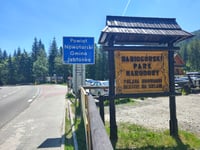 Przełęcz Krowiarki from Zawoja