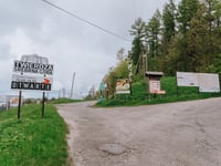 Srebrna Pass / Wolf's Crossing from Budzów