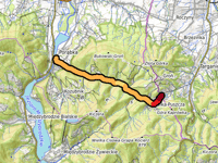 Targanicka Pass / Wielka Puszcza from Porąbka