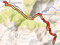 Puerto de Chía da Villafranca de la Sierra