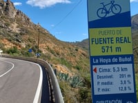 Puerto de Fuente Real von Riu Xúquer über Dos Aguas