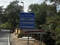 Puerto de las Palomas von Santo Tomé über Calle Negrillo