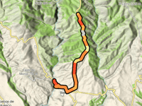 Puerto de Sierra de Rufás von Río Alcanadre
