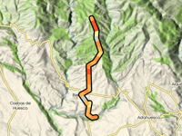 Puerto de Sierra de Rufás von Río Isuala