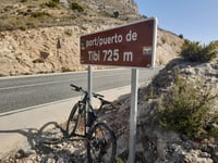Puerto de Tibi über Tibi