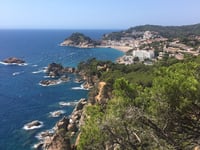 La Dona Espenyada desde Sant Feliu de Guíxols