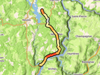 Puy de Manzagol von Pont des Ajustants über Sérandon