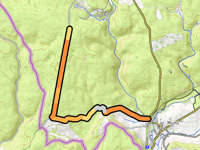 Route de Grand Hé from Muno